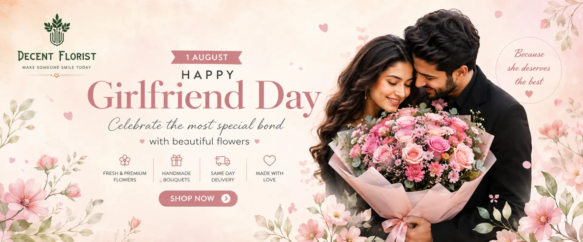 Decent Florist Banner