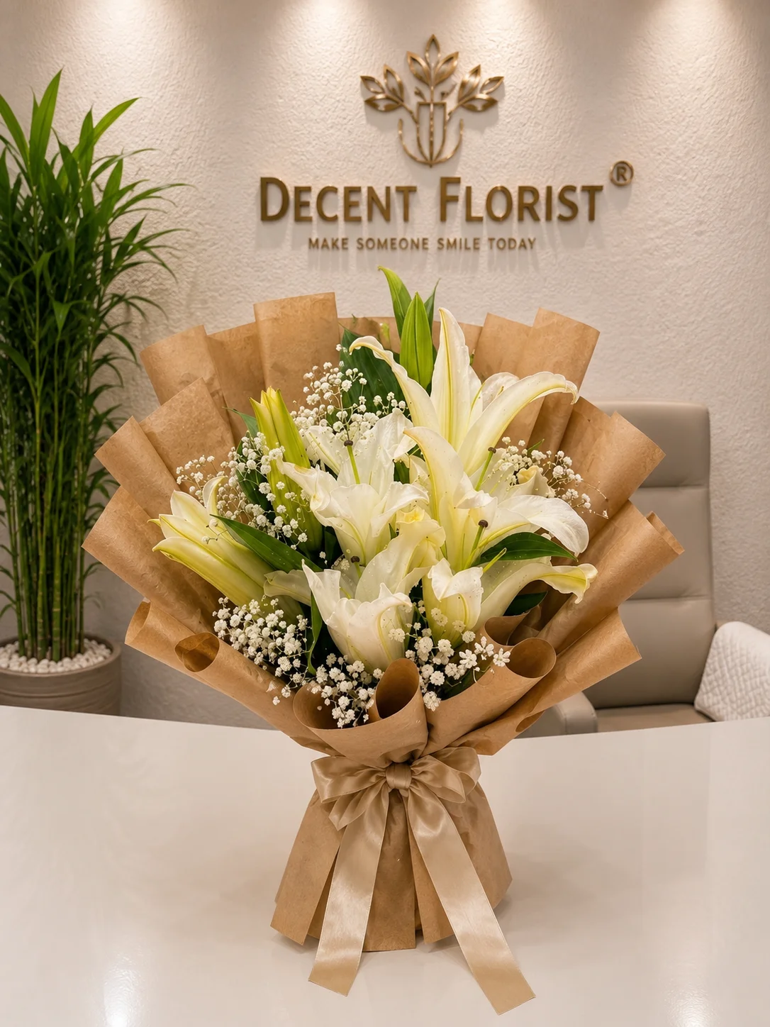 Majestic White Lilies