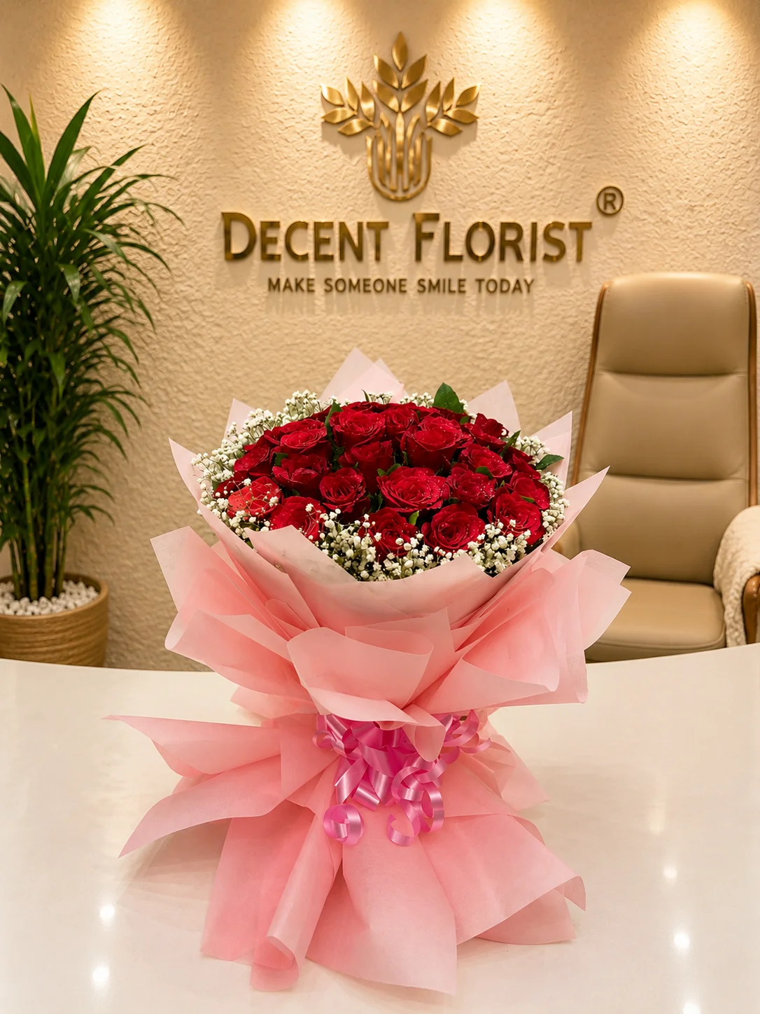 Luxurious Red Rose Bouquet