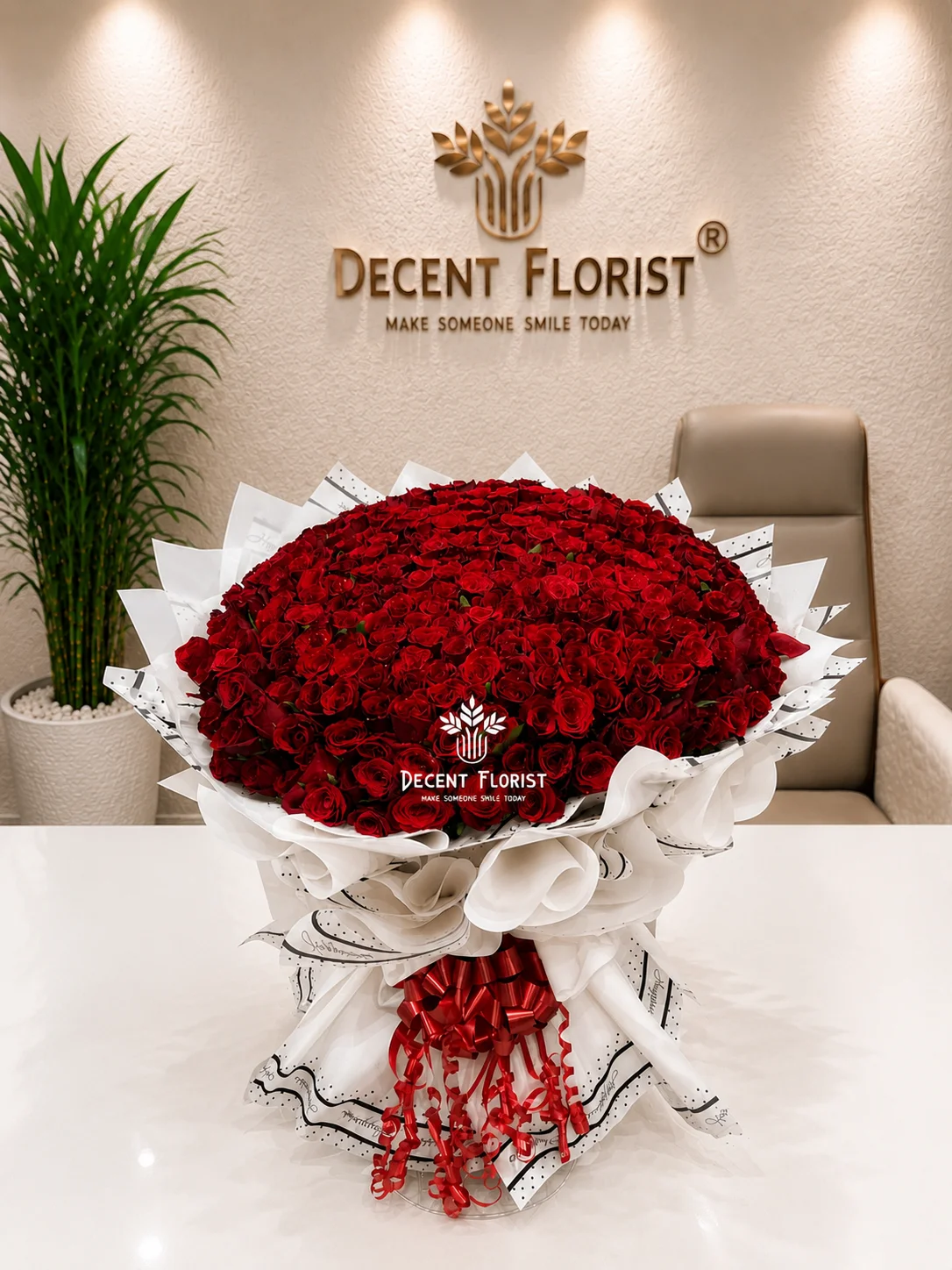 Giant Red Rose Bouquet