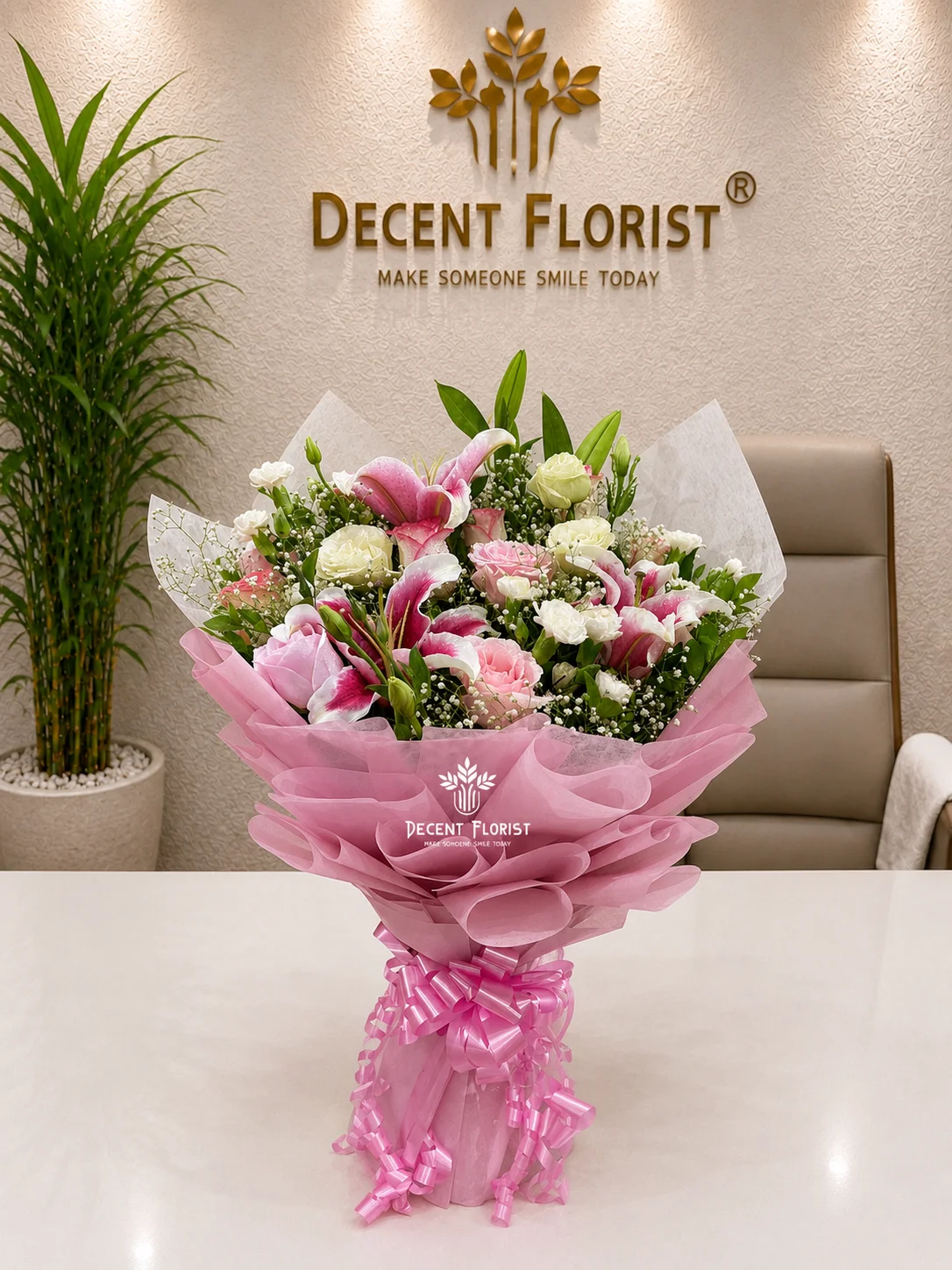 Pink Lilies Mix Flower Bouquet